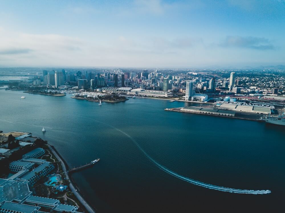 Aerial View of San Diego Bay