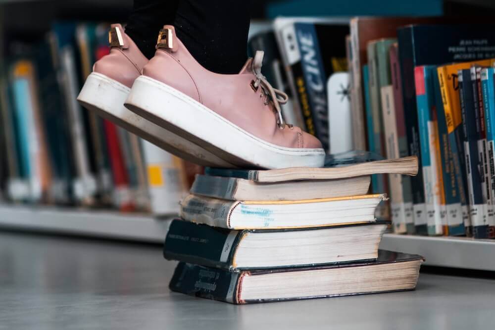Stepping on Books